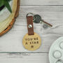 Engraved 'You're A Star' Wooden Keyring For Teachers, thumbnail 2 of 4