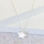 Sterling Silver Star Necklace, thumbnail 2 of 7