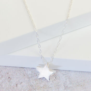 Sterling Silver Star Necklace By Lily Mo | notonthehighstreet.com
