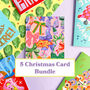 Christmas Card Bundle Any Five Designs, thumbnail 1 of 6