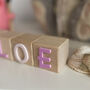 Personalised Baby Name Blocks Nursery Decoration, thumbnail 6 of 9