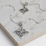 Sterling Silver Witches Knot Necklace, thumbnail 1 of 7