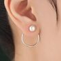 Natural Freshwater Pearl Ear Jacket In Sterling Silver, thumbnail 1 of 12