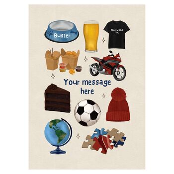 Personalised Dad's Favourite Things Print, 4 of 9