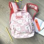 Personalised Pink Cat Kids Backpack, thumbnail 1 of 3