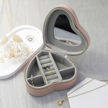 Personalised Pink Heart Jewellery Case, 3 of 6