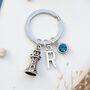 Personalized Lighthouse Keyring, Sea Lover Gift, thumbnail 1 of 10