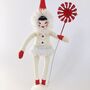 Candy Cane Flower Girl Christmas Tree Decoration, thumbnail 1 of 6
