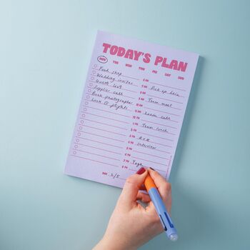 Daily Planner Pad A5 | Lilac And Plum, 4 of 5