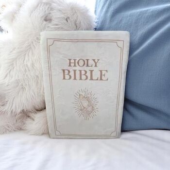 Plush Bible Cuddle Cushion, 2 of 12