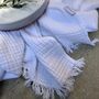 Izmir Flannel Luxury Blanket Mediterranean White, thumbnail 3 of 12