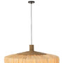 Natural Raffia And Woven Jute Pendant Light, thumbnail 7 of 8