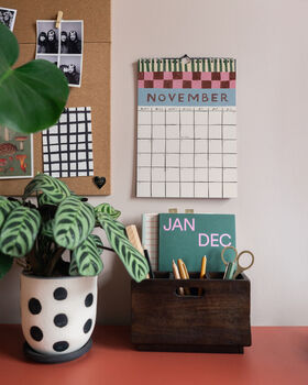 *Pre Order* 2026 Illustrated Patterned Wall Calendar, 7 of 12
