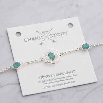 My Charm Story Trinity Love Knot Bracelet, 4 of 12