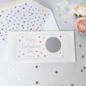 Personalised Valentine’s Day Scratch To Reveal Ticket Card, 6 of 6