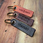 Personalised Leather Key Fob, thumbnail 1 of 4
