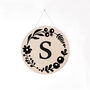 Personalised Floral Hand Screen Printed Wooden Plaque, thumbnail 6 of 9