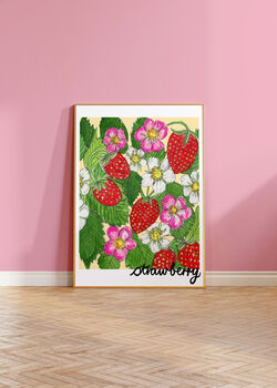 Strawberry Kitchen Print, 3 of 10