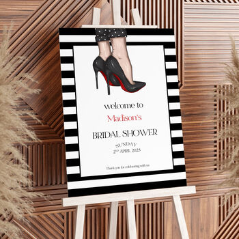 Louboutin Themed Bridal Shower Party Sign, 4 of 7