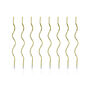 Thin Gold Curly Birthday Candles, thumbnail 2 of 2