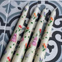 Hand Painted Cottage Garden Flower Candles, thumbnail 2 of 4