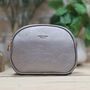 Triple Zip Cross Body Bag In Silver Grey, thumbnail 2 of 4