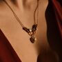 18 K Gold Hands On Heart Locket Necklace Gift, thumbnail 3 of 7