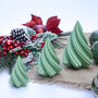Trio Of Swirl Christmas Tree Decorative Ornament Set, thumbnail 2 of 2