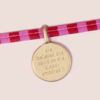 She Believed She Could Charm Tie Bracelet, 3 of 3