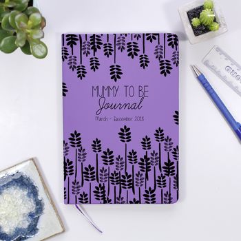 Personalised Mummy To Be Journal Notebook, 7 of 11