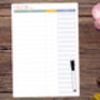 Freezer Inventory Whiteboard, Dry Erase Food Checklist, A4/A3 Sizes, thumbnail 4 of 5
