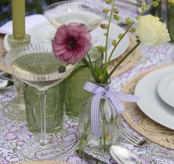 Purple And Green Floral Tablecloth, 4 of 9