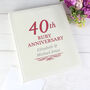 Personalised 40th Ruby Anniversary Photo Album, thumbnail 5 of 8