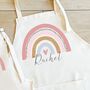 Personalised Rainbow Matching Mother Daughter Aprons, thumbnail 5 of 5