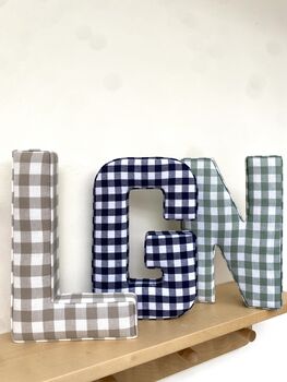 Navy Blue Fabric Letters, 10 of 12