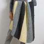 Beginners Striped Blanket Knitting Kit, thumbnail 2 of 6