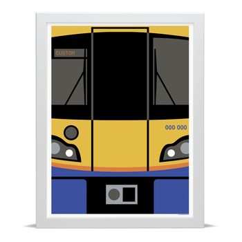Personalised London Overground Train Art Print, 3 of 6
