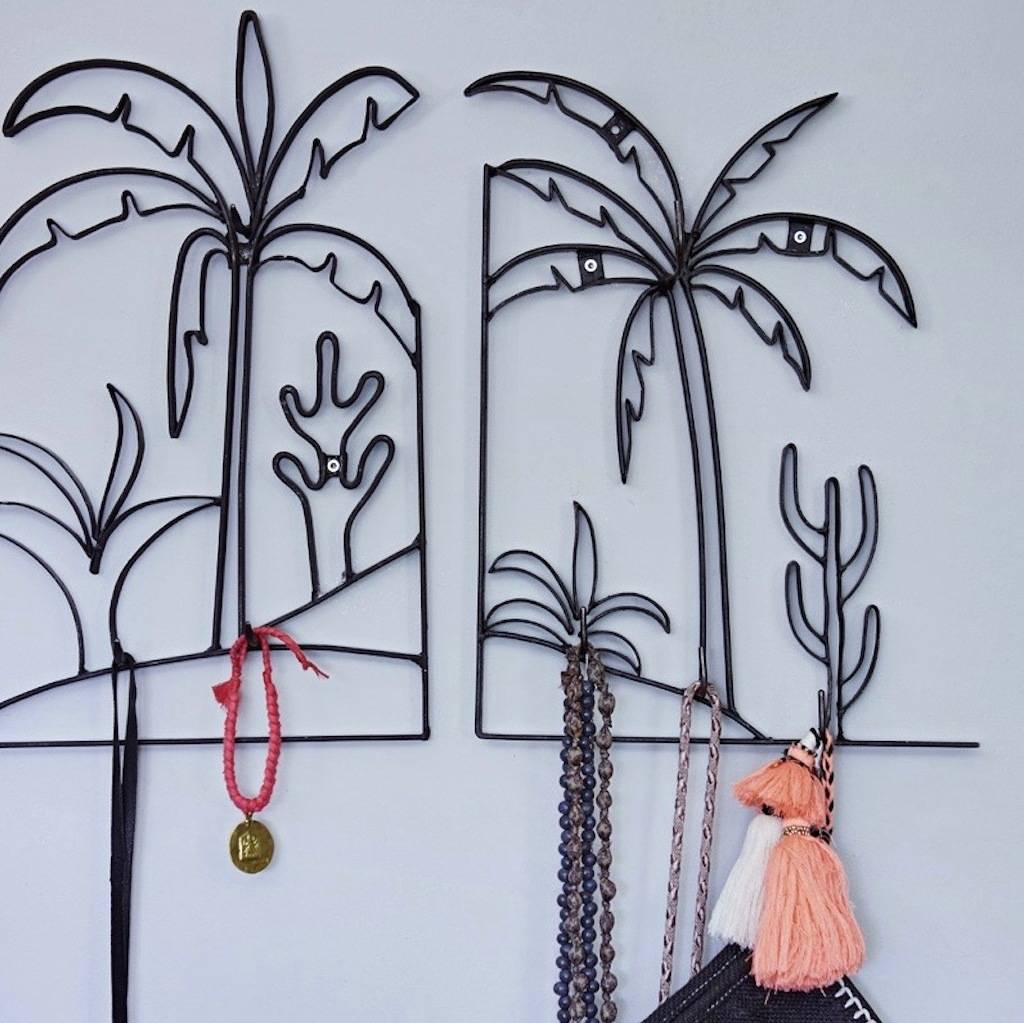 metal palm tree jewellery holder by the forest & co
