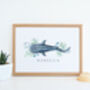 Personalised Whale Shark Art Print, thumbnail 3 of 3