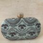 Mint Green Handcrafted Oval Clutch Bag, thumbnail 5 of 5