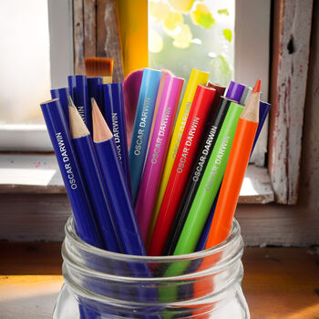 Personalised Pack Of 20 Hb And Colouring Pencils, 2 of 3