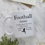 Personalised Football Mug Definition Mug, thumbnail 3 of 5
