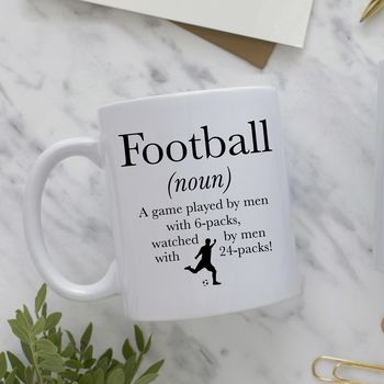 Personalised Football Mug Definition Mug, 3 of 5