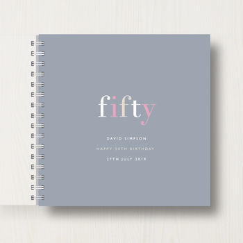 Personalised 50th Birthday Memory Book, 10 of 12