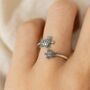 Sterling Silver Adjustable Turtle Ring, thumbnail 4 of 7