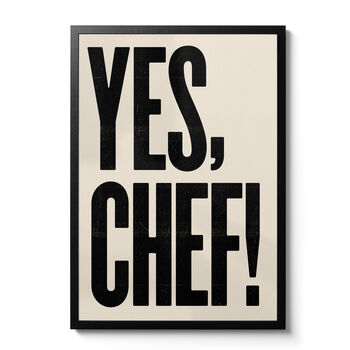 Yes Chef! Typographic Print, 3 of 10