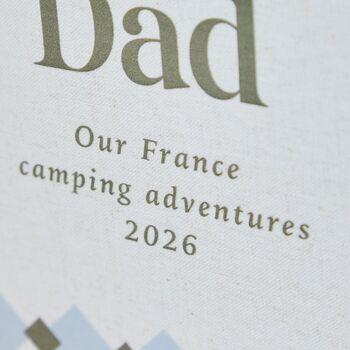 Personalised Father's Day Linen Photo Album, 3 of 3