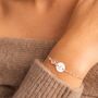 Personalised Initial Disc And Birthstone Bracelet, thumbnail 3 of 12