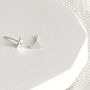Tiny Triangle Studs In Silver Or Gold, thumbnail 7 of 9