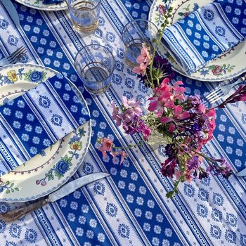 Blue And White Provencal Style Napkins St Raphael, 3 of 4